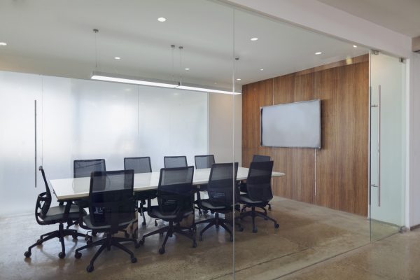 View of business conference room in modern office